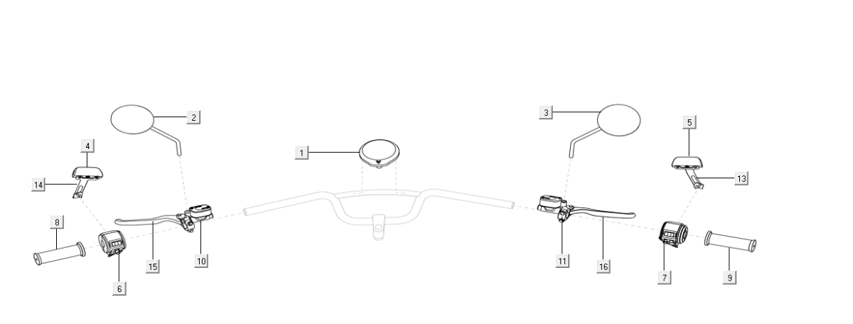 odometer - steering switch Niu U Series