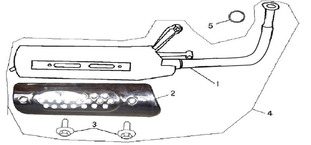 Exhaust AGM GT champagne