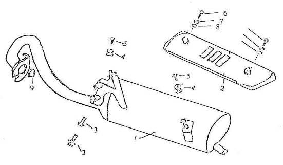 Exhaust Benzhou Retro 125cc