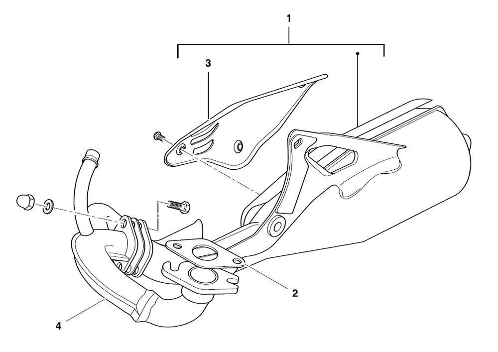 Exhaust Beta Ark-k AC one 2010 2-stroke 25