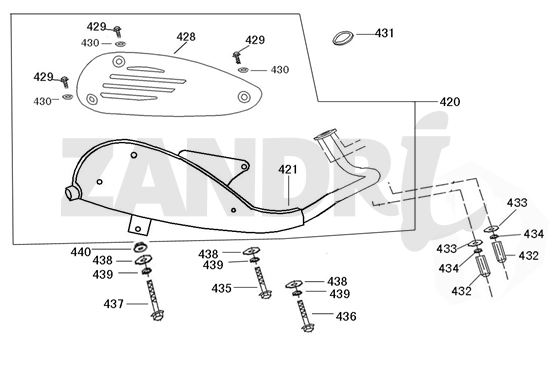 Exhaust BTC Riva Sport orange