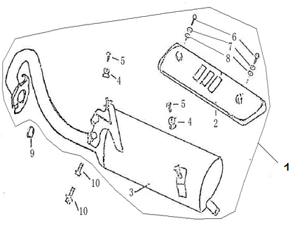 Exhaust Rover Exclusive black cream