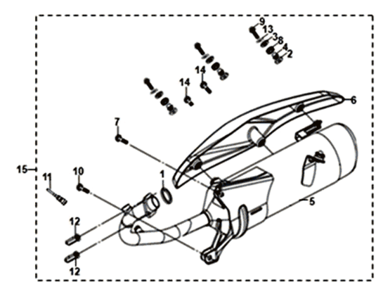 Sym Symphony ST 200I Exhaust
