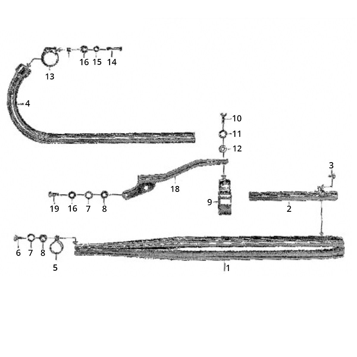 Zundapp GTS 50 517-40L0 exhaust