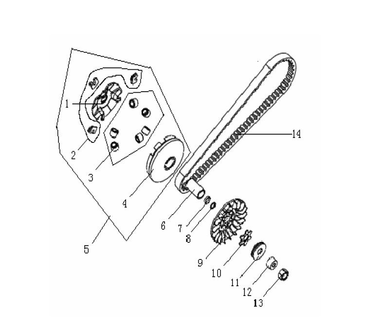 Variateur Generic Cracker red 2009 2-stroke 25