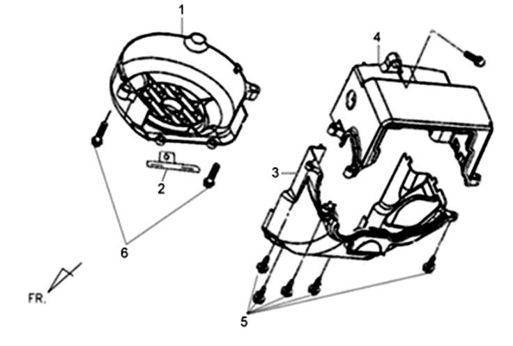 Sym XPRO 50 E4 ventilation housing