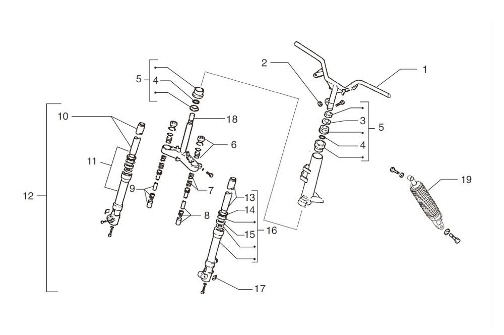 Suspension Beta Ark-k LC k orange 2006 2-stroke