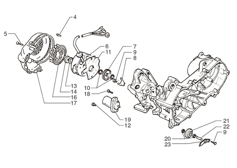 Flywheel Beta Ark-k AC one 2010 2-stroke 25