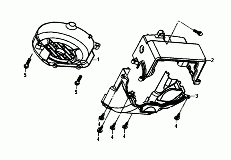 FLY WHEEL COVER Sym Orbit II Euro 4 Matt Grey