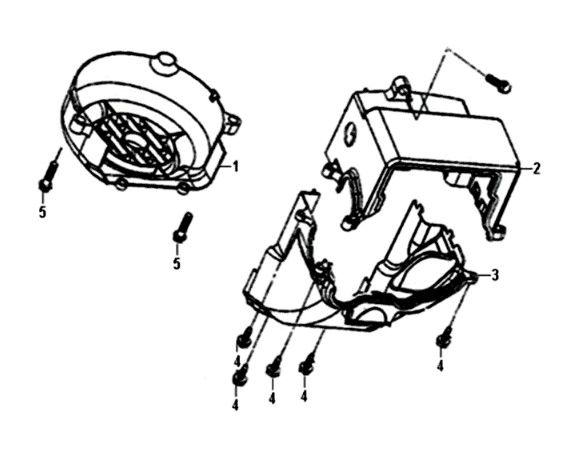 Vliegwieldeksel SYM Crox 50 E4