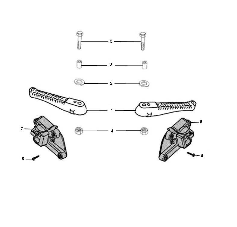Footrest Peugeot Jet force C-tech 2-stroke