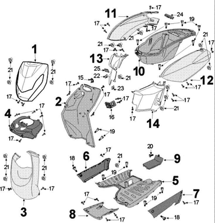 For plating Peugeot Kisbee satin flash original euro4