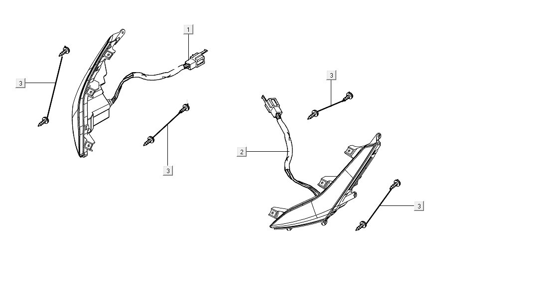 front Turn Signal Kymco People S 50i E4 Blue