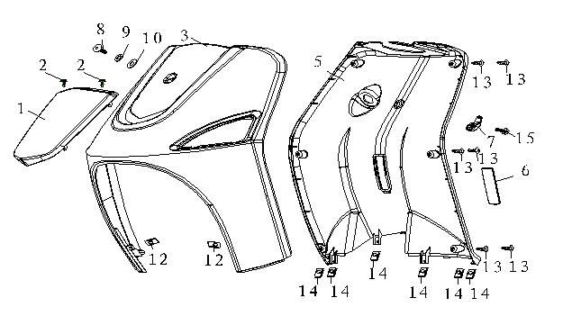 Front hood - Legshield AGM Fashion blue