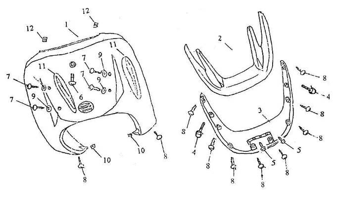 Front cover Iva Roma 125cc