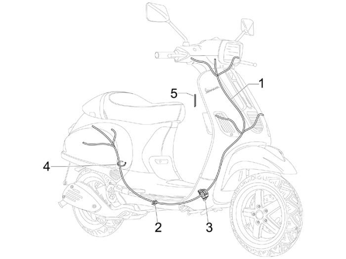 Wiring Harness Vespa S 2-Stroke