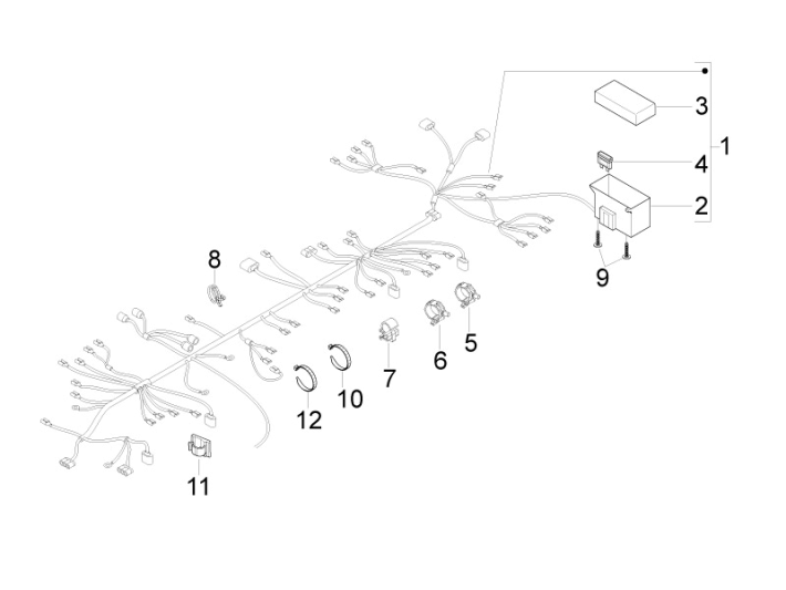 Main cable group Gilera Runner 50 SP 2010-2017