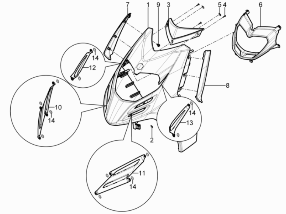Piaggio Typhoon 50 2-stroke Euro 3 2011 front cover
