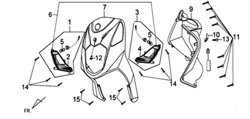 Sym XPRO 50 E4 front plate
