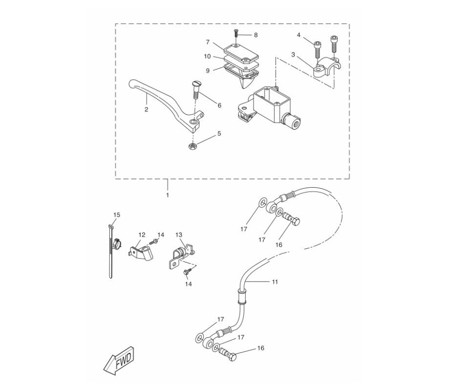 Front brake 2 Yamaha Aerox 2-stroke 2013