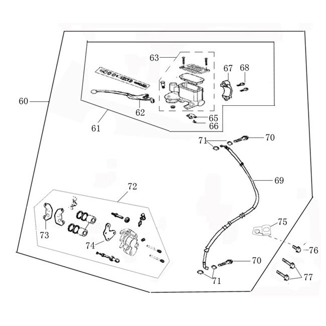 Front brake Agm Veterano