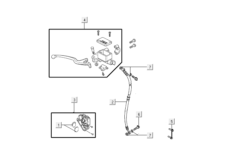 Front brake Kymco VP50i injection euro 4 tecno silver