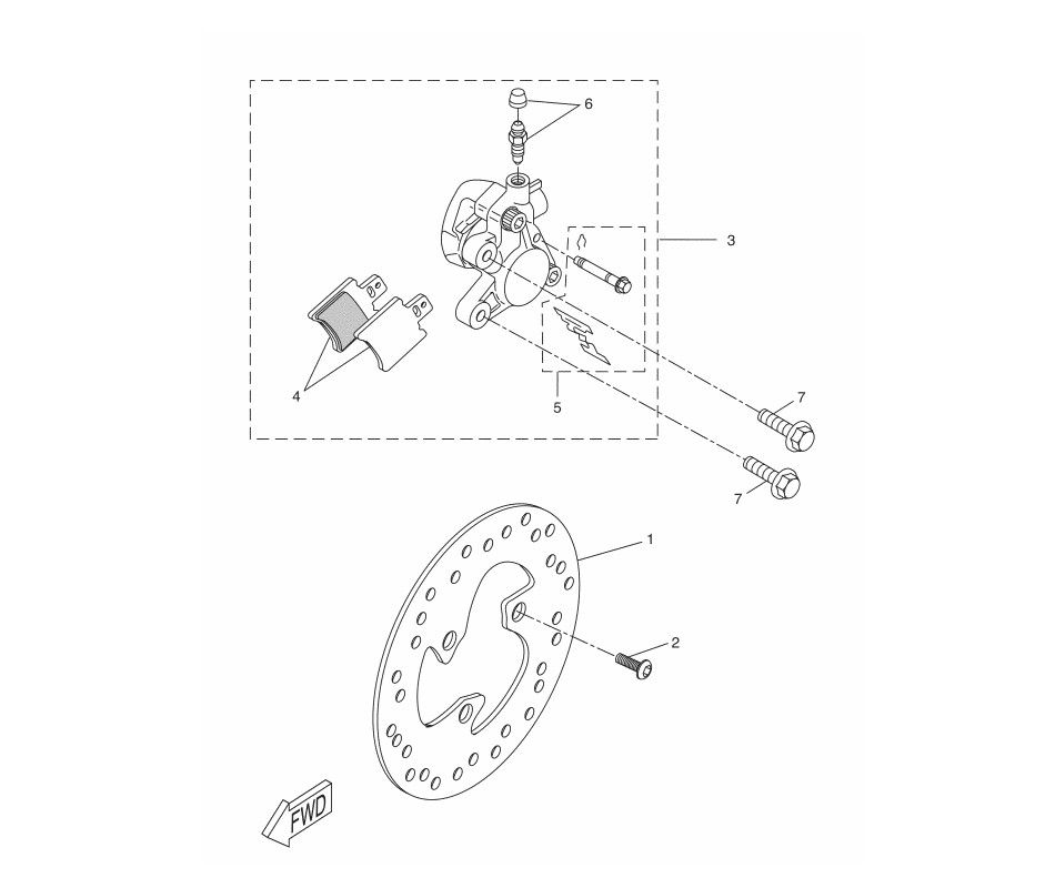Front brake Yamaha Aerox 2-stroke 2013