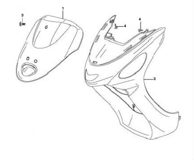Front screen Berini Speedy 4-stroke