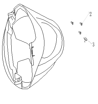 Front fender AGM Ape50 white