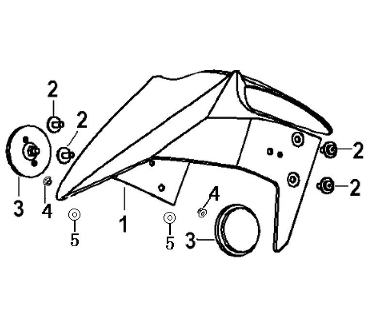 Front fender Generic Xor williams 2009 2-stroke