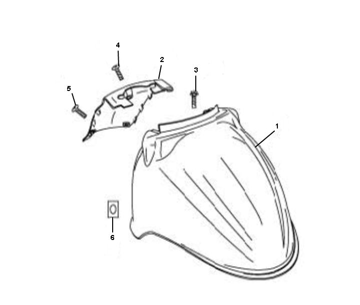 Front fender Rover Fun 4-stroke