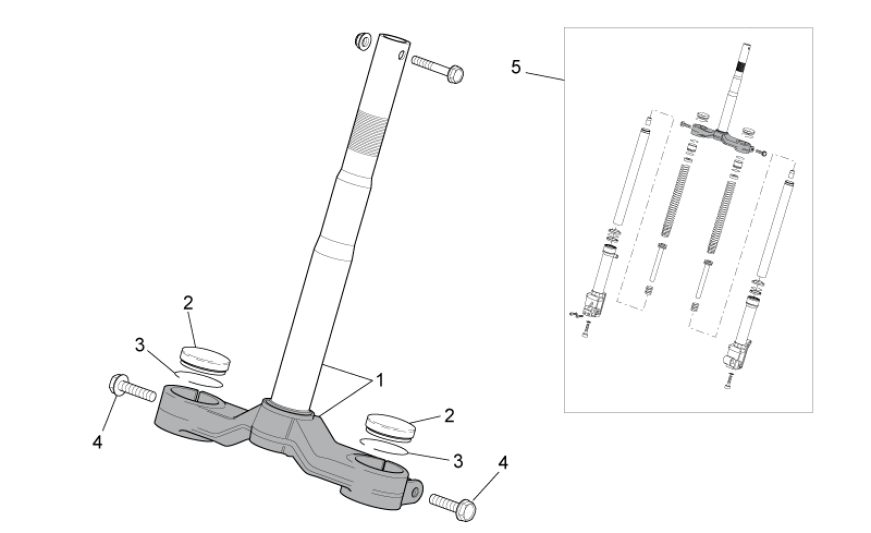 Front Fork I Aprilia SR 50 H2O ie+carb 2004-2009