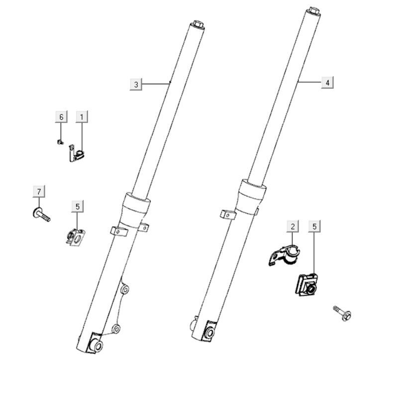 Front Fork Kymco K-Pipe 125cc