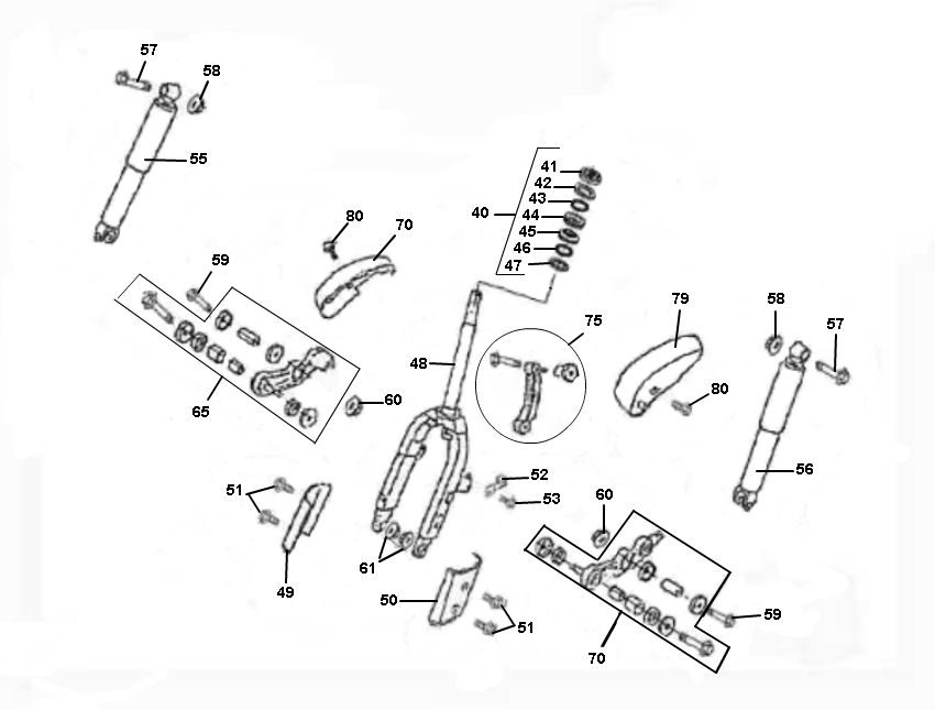 Front fork Viraggio Sensa 4-stroke