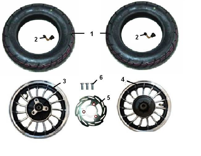 Front wheel - Rear wheel Senzo Riva Lux S 4-stroke