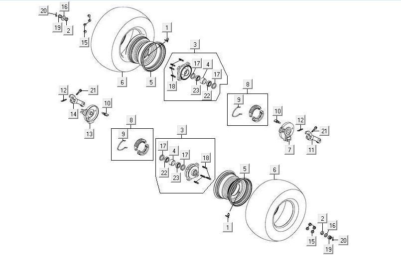 Front Wheel Kymco Maxxer 90 Black