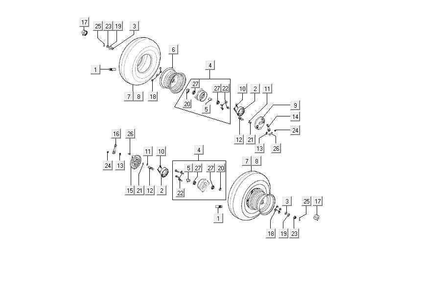 Front wheel Kymco MXU 150