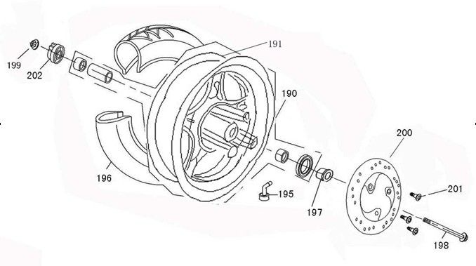 Front wheel China R8 white