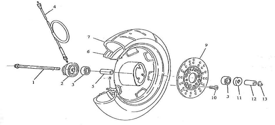 Front wheel China Retro 125cc