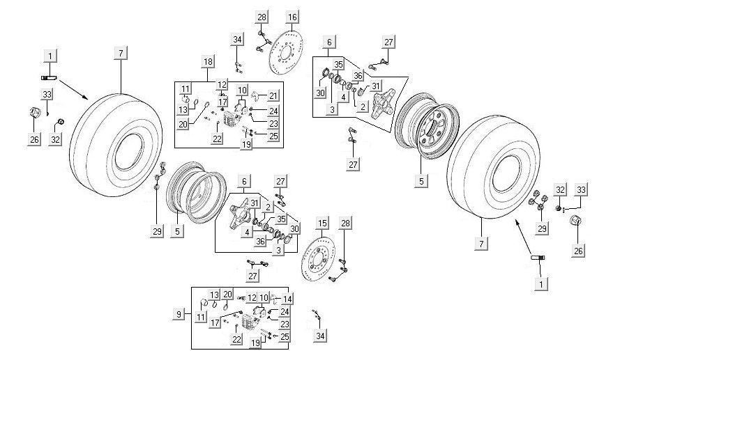 Front wheel Kymco MXU 300