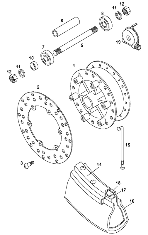 Voorwiel Tomos REVIVAL (25-45KMH) (K1-K5)