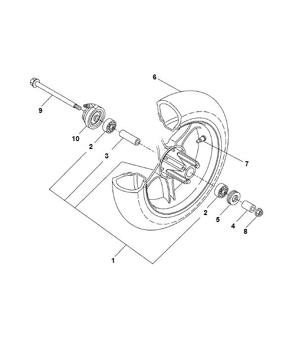 Front wheel Yamaha Aerox 2-stroke