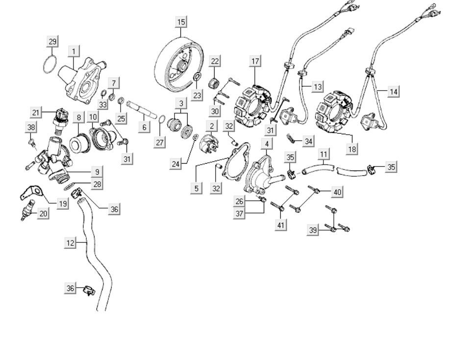 Water pump Kymco New Dink 200i