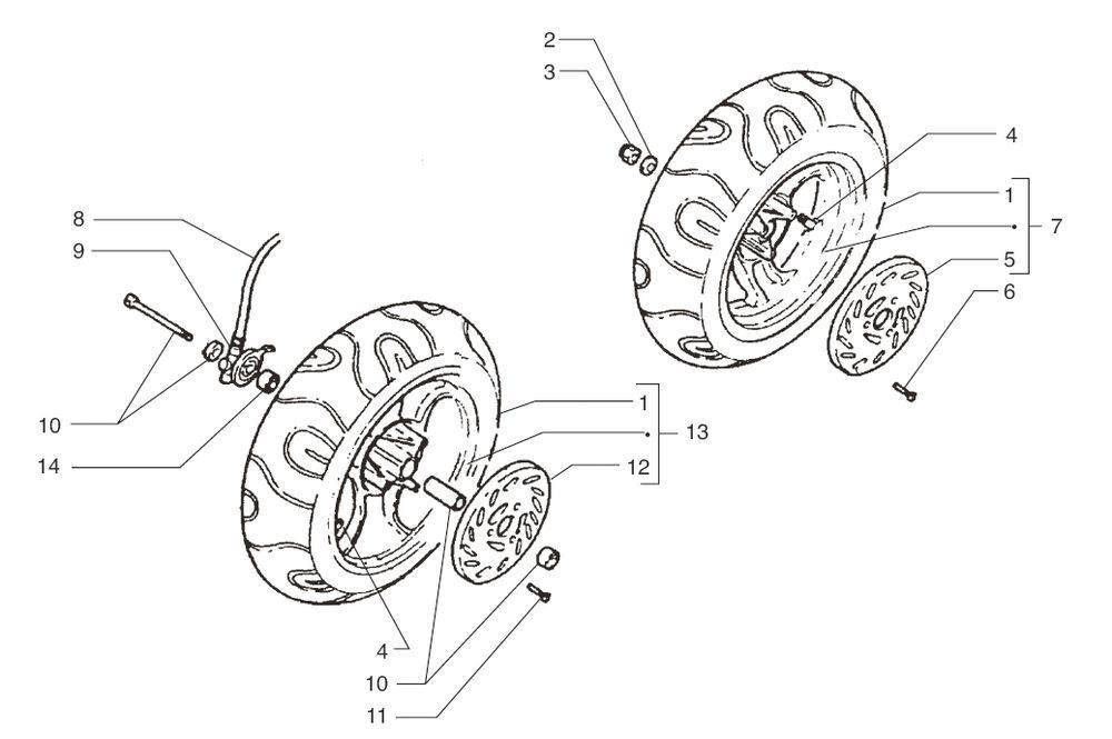 Wheels Beta Ark LC silver cosmo 2004 2-stroke