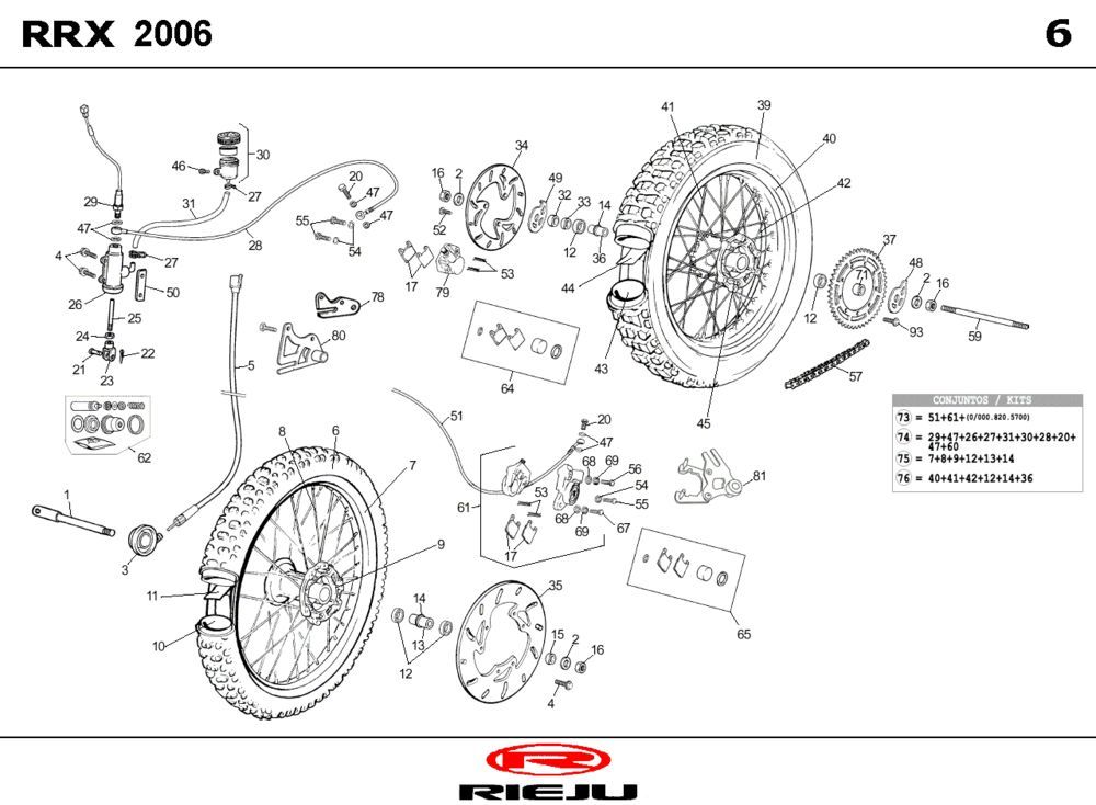 Wheels Rieju RRX white 2009 2-Stroke