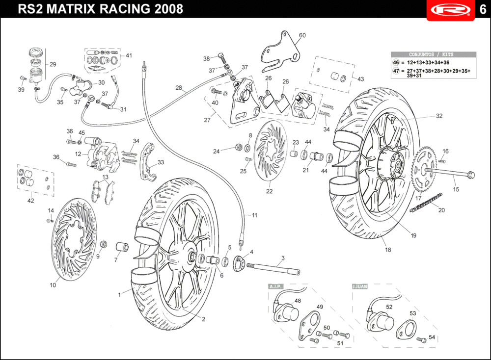 Wheels Rieju Rs2 racing black 2010 2-stroke