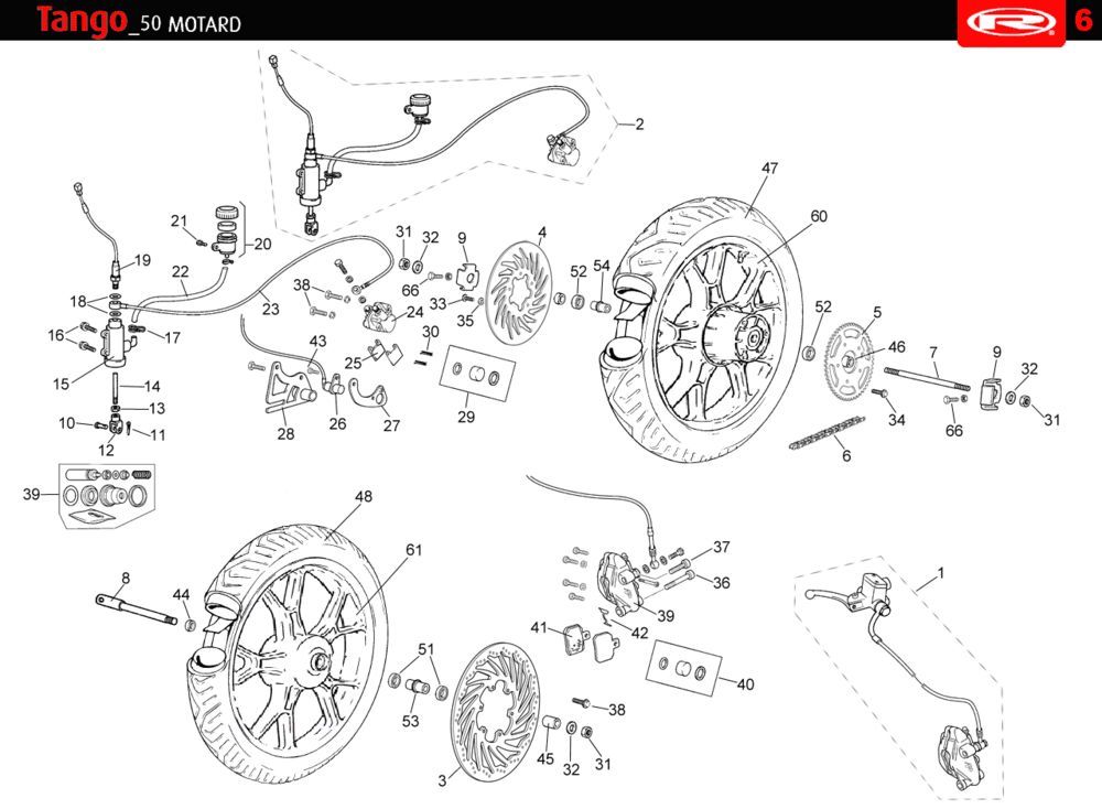 Wheels Rieju Tango blue 2010 2-stroke