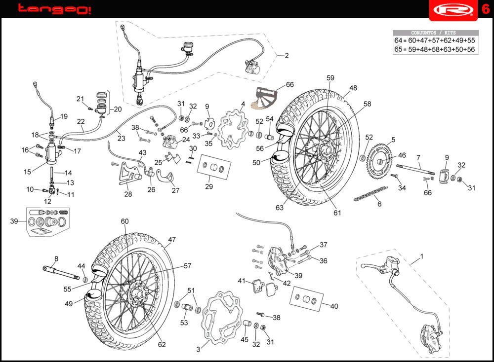 Wheels Rieju Tango orange 2008 2-stroke