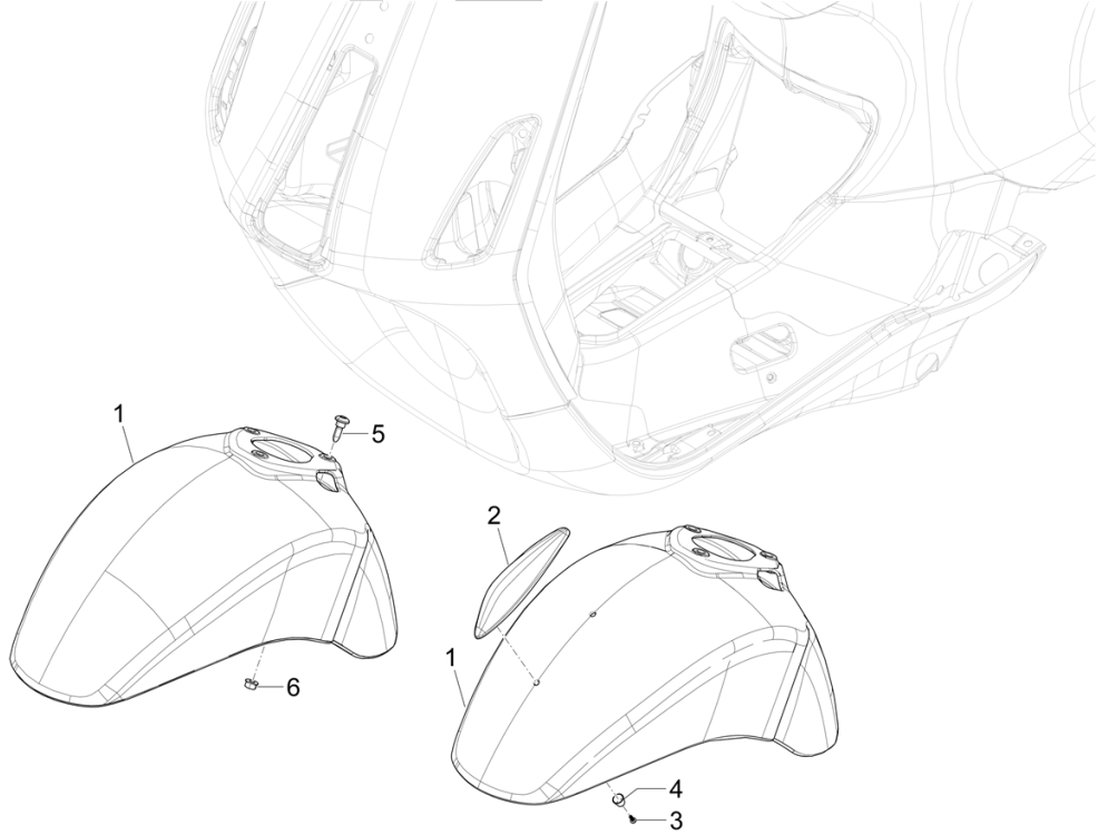 Vespa Electric 45KM/H E5 2021 (EMEA) wheelspace