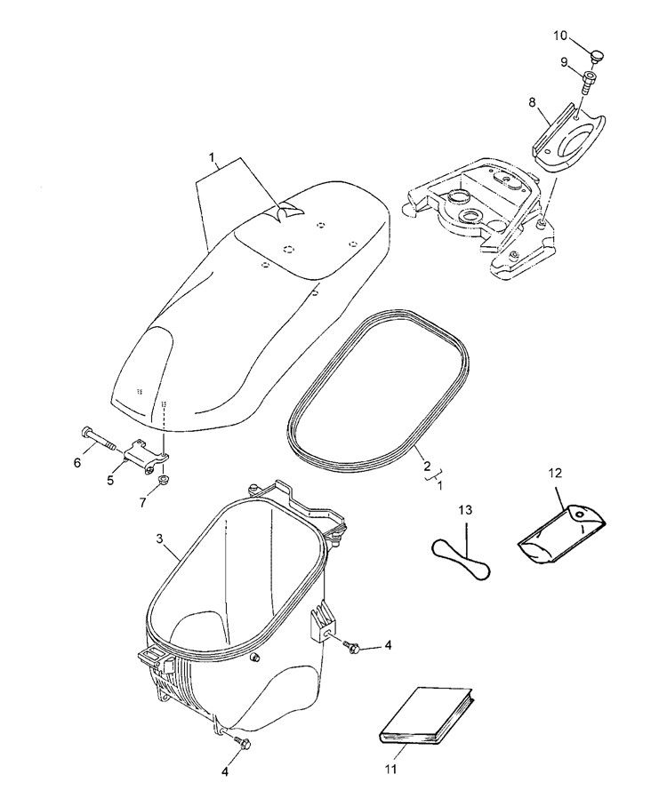 Saddle Buddy Box Yamaha Neo's 2-stroke (2003 to 2008)